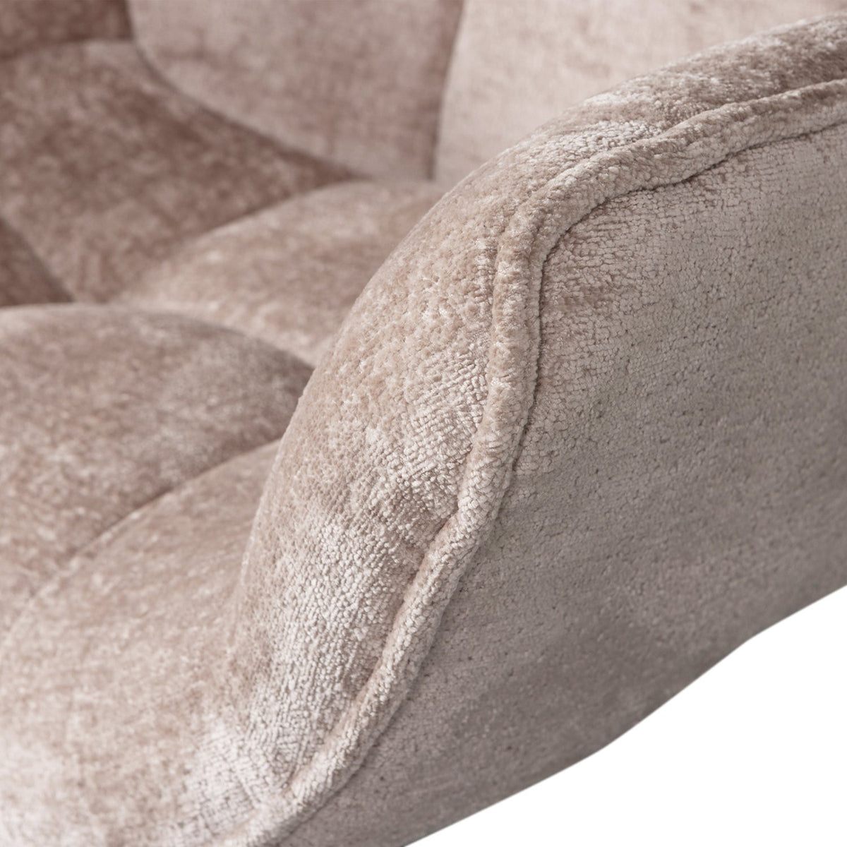 Wibo Chenille Swivel Armchair
