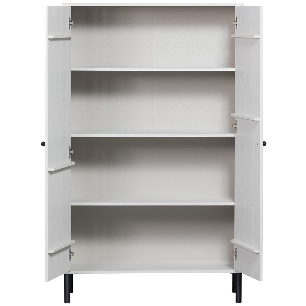 Xina Cloud Grey Pine Wood Low Cabinet