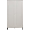 Xina Cloud Grey Pine Wood Wardrobe