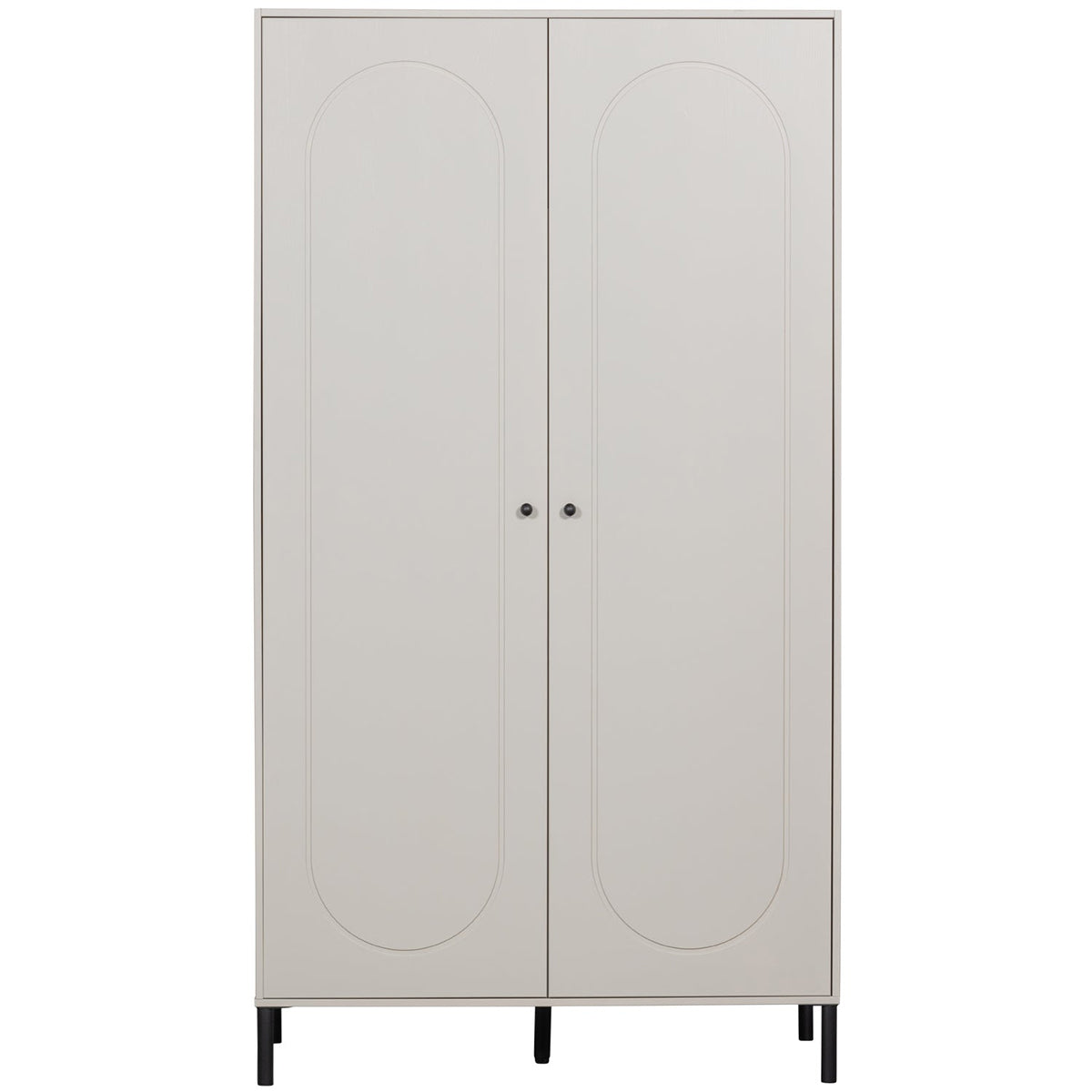 Xina Cloud Grey Pine Wood Wardrobe