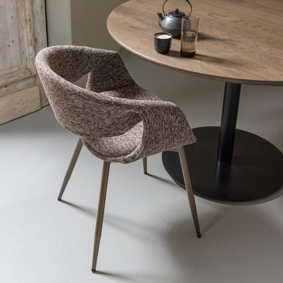 Yossi Tuscany Dining Chair with Metal Legs