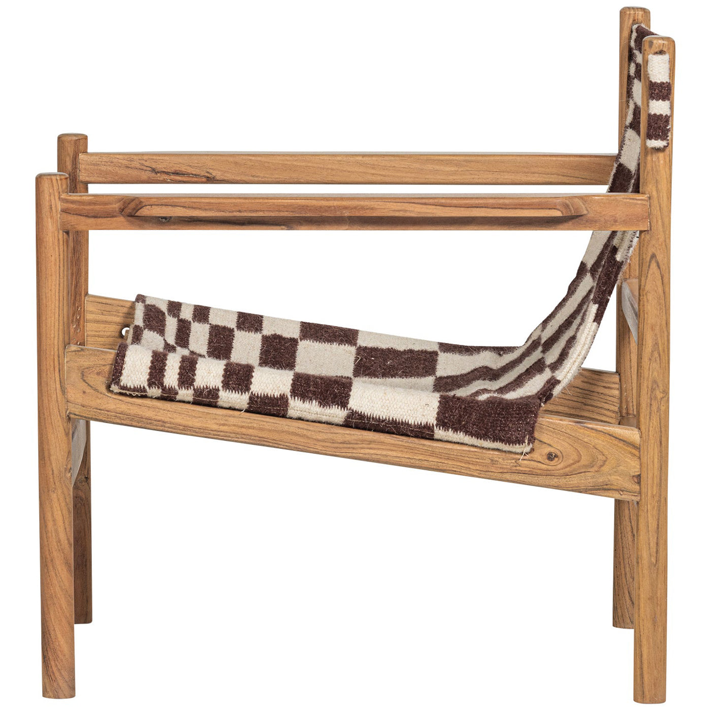 Zano Acacia Wood Armchair with Kelim Seat