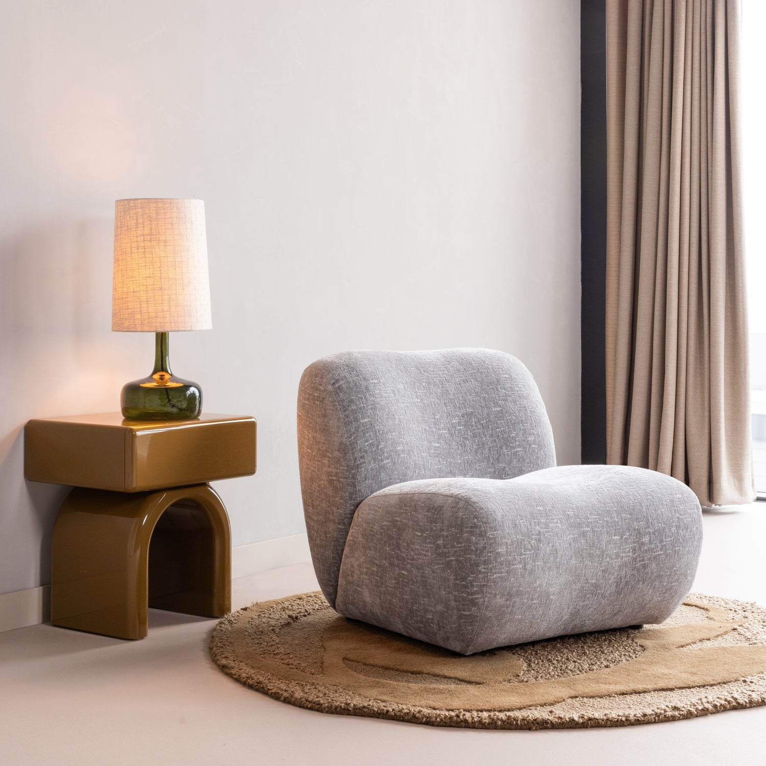 Zorel High Gloss Night Stand