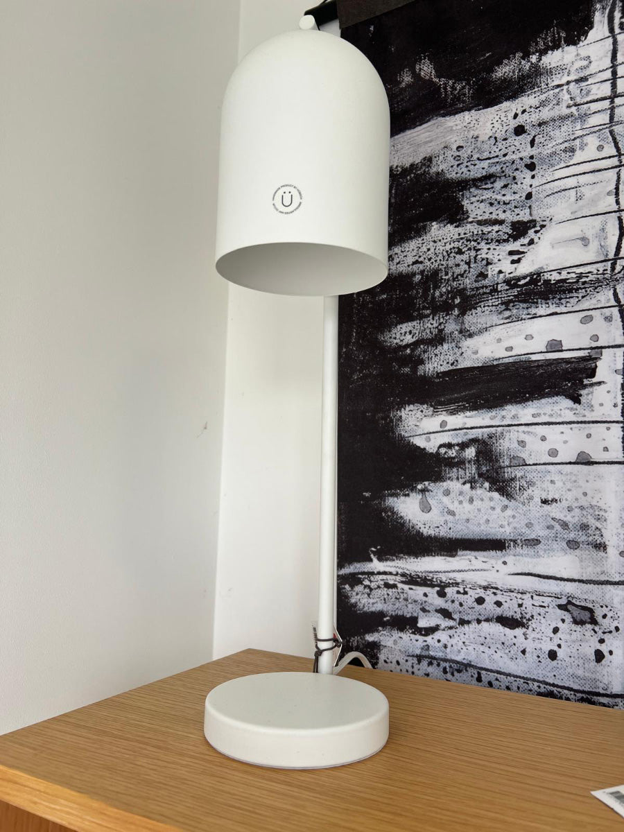 Shy White Table Lamp (Floor Model)