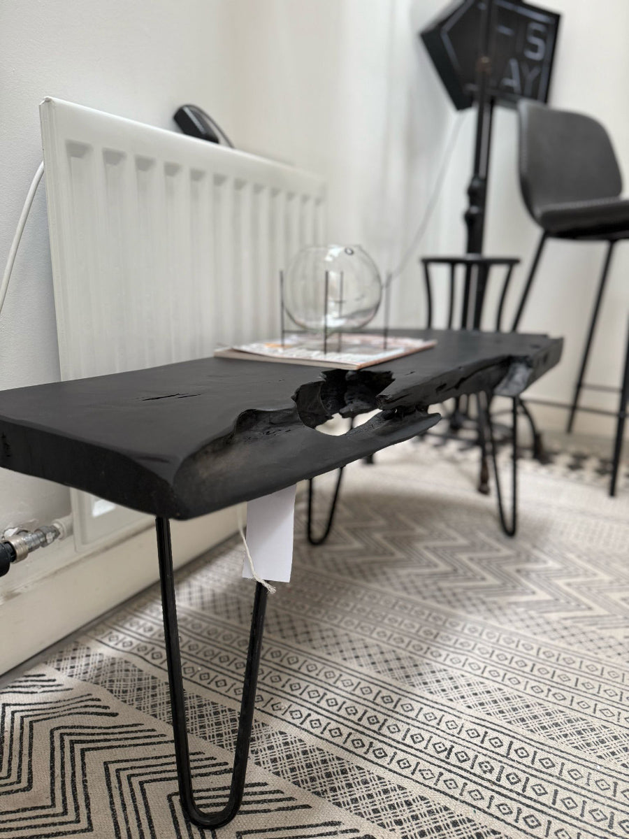 Aspen Black Teak Wood Coffee Table (outlet)