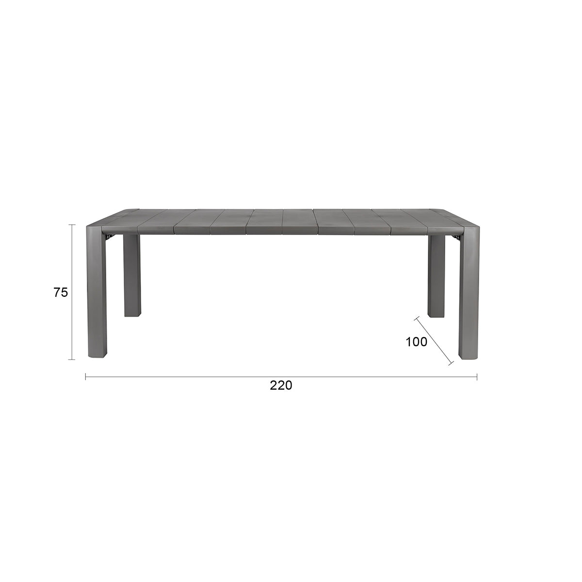 Alban Rectangular Outdoor Table