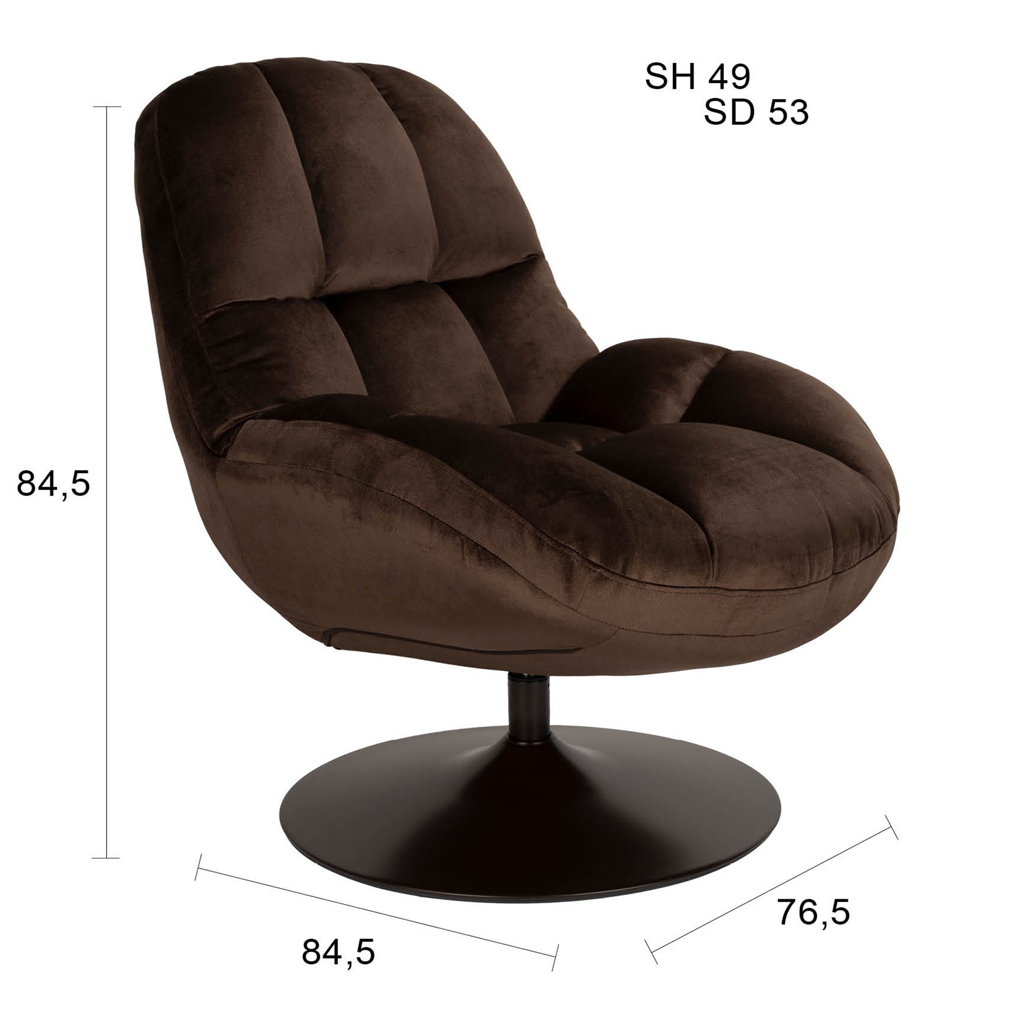 Beefy Velvet Lounge Chair