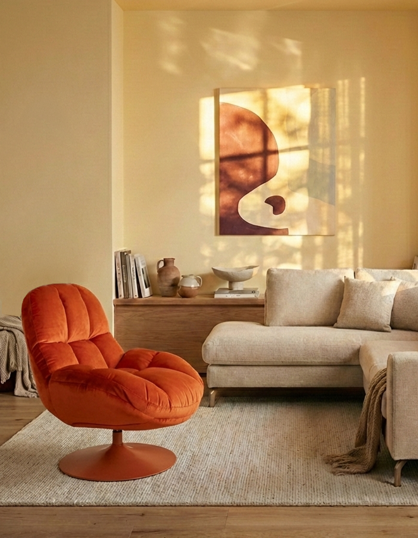 Beefy Velvet Lounge Chair