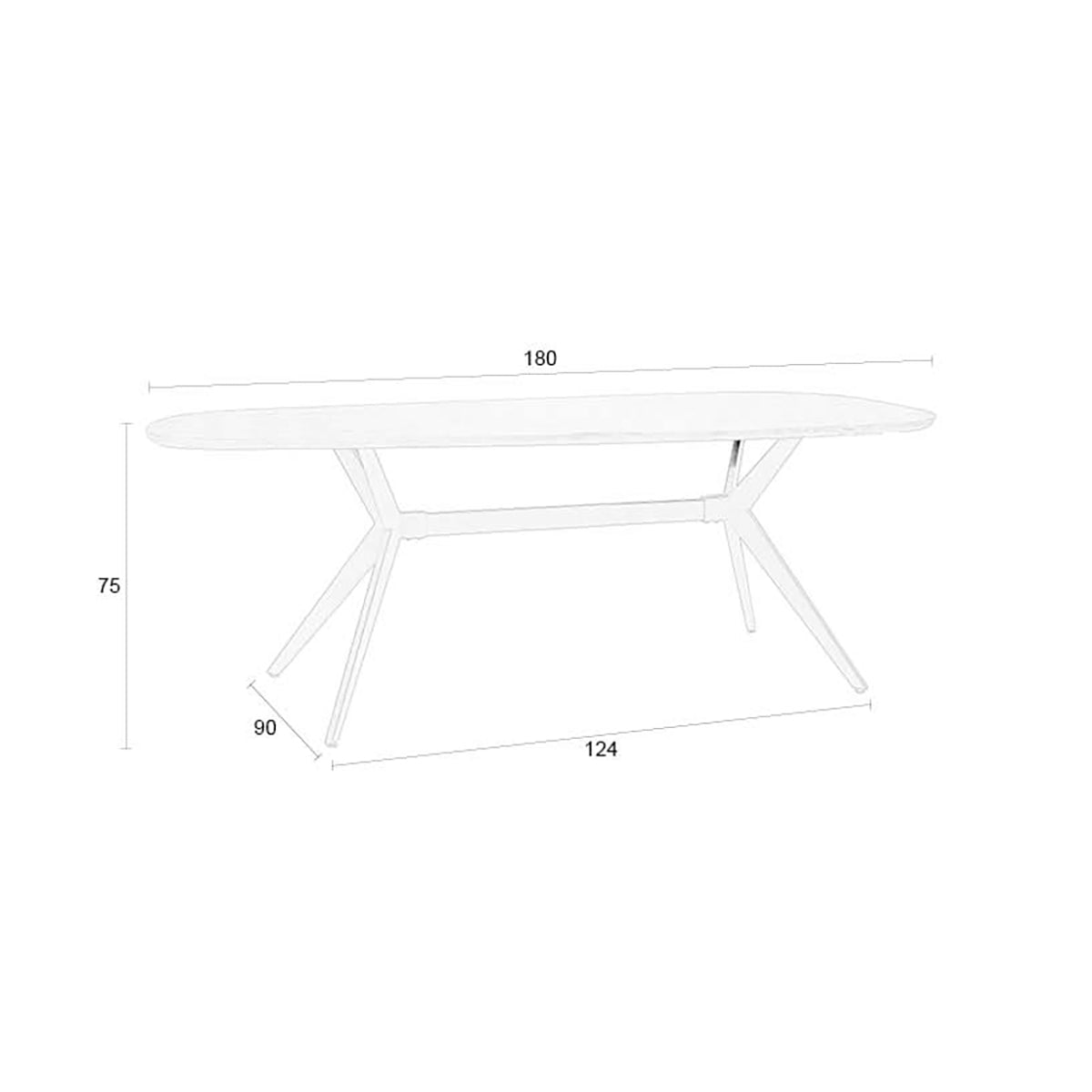 Chase Organic Rectangular Dining Table