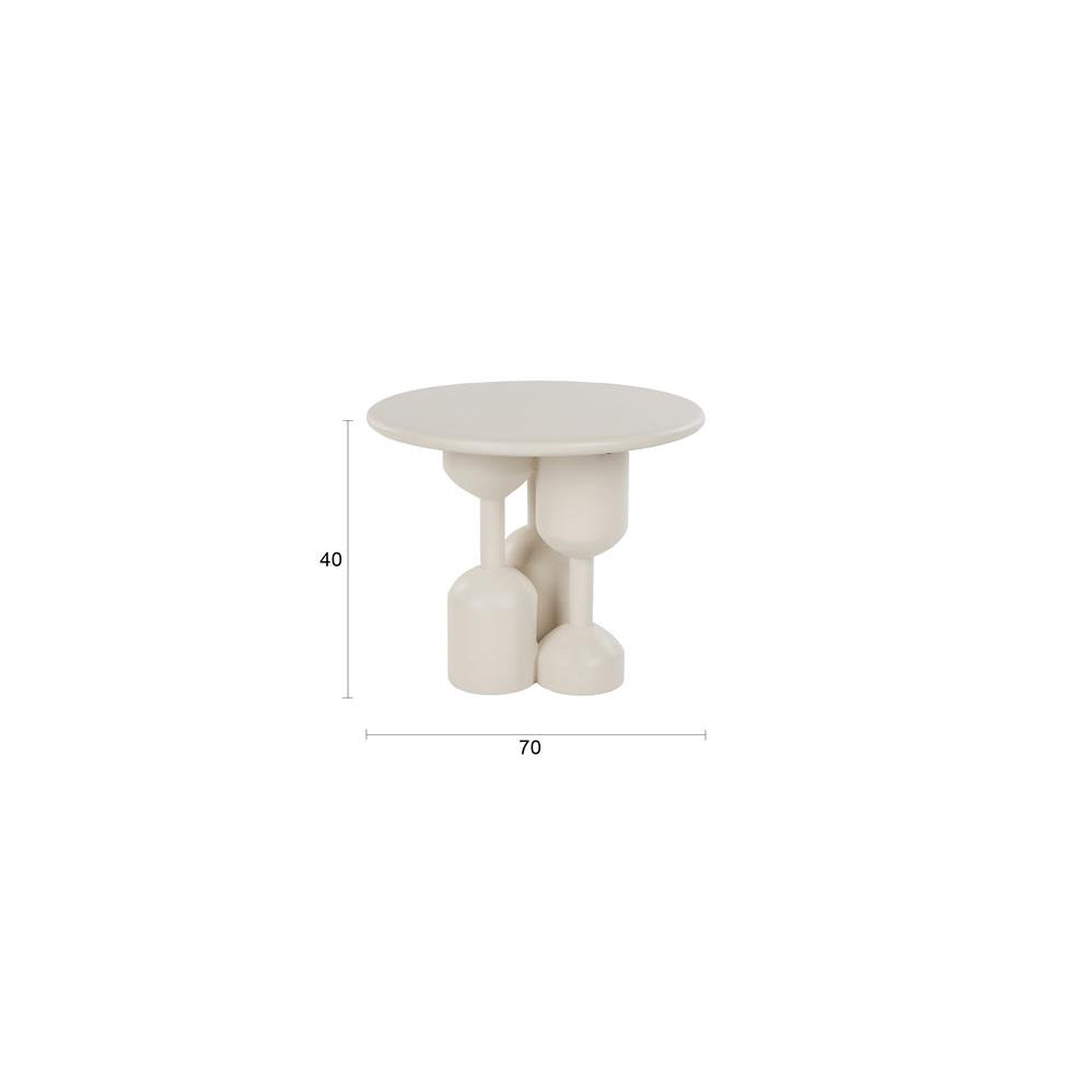 Dec Beige Side Table