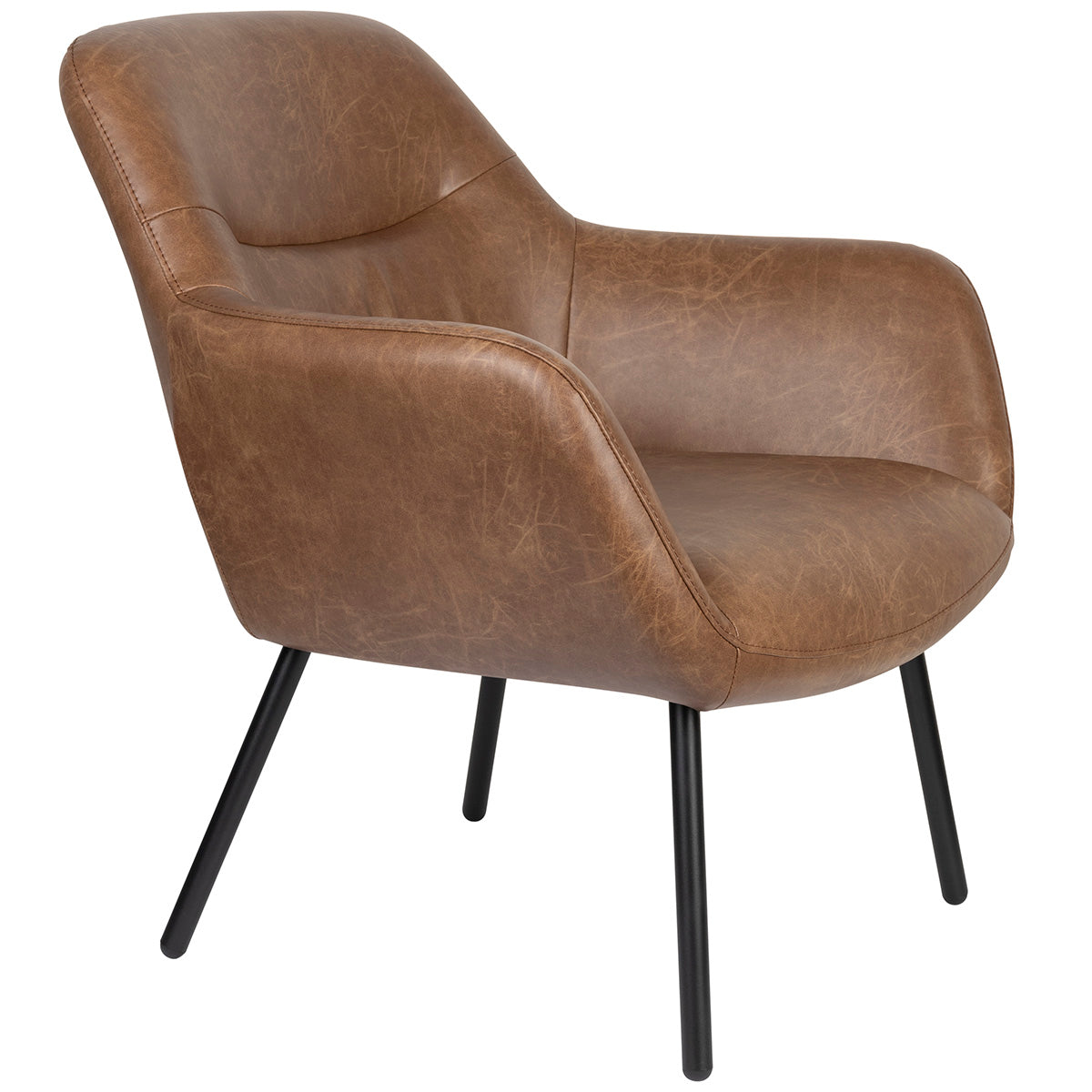 Dude Vintage Brown Lounge Chair