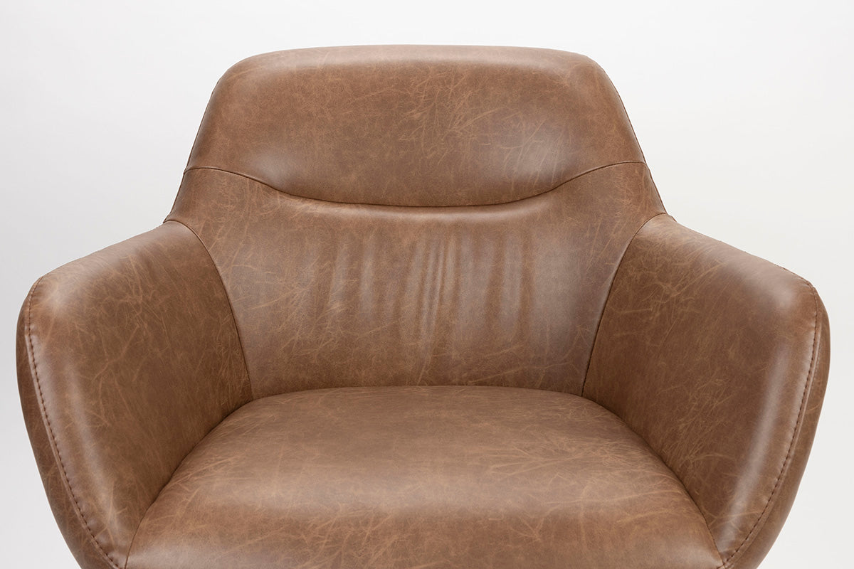 Dude Vintage Brown Lounge Chair