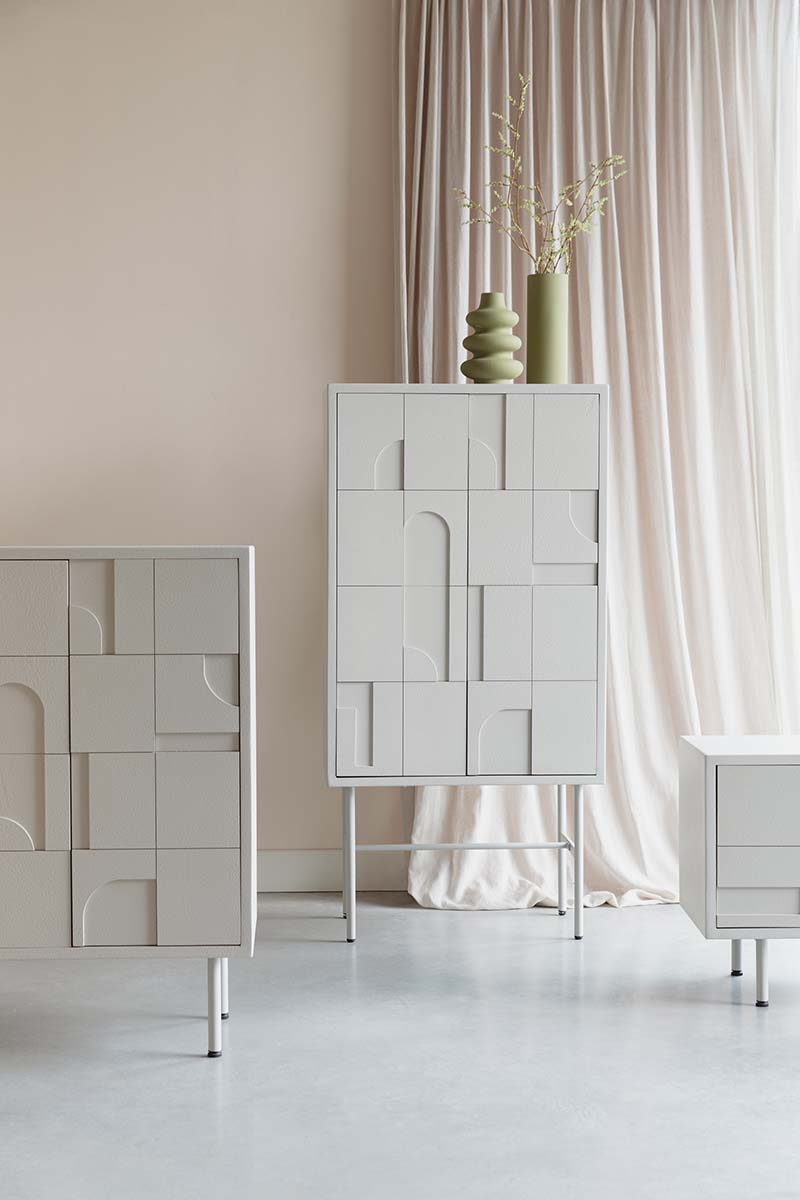 Funk Beige High Cabinet - WOO .Design