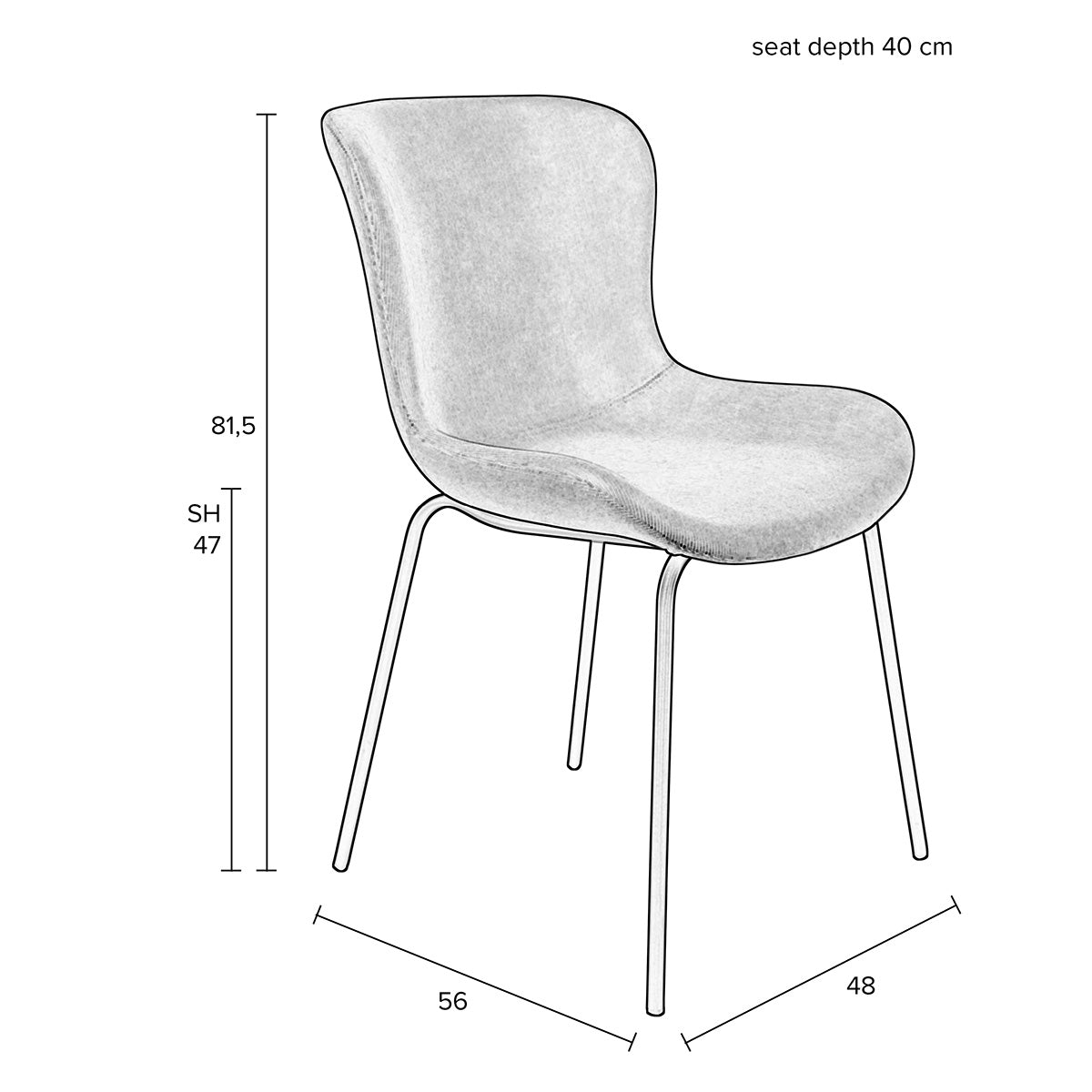 Junzo Rib Chair (2/Set)