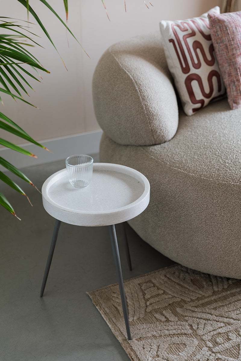 Karrara Marble Side Table