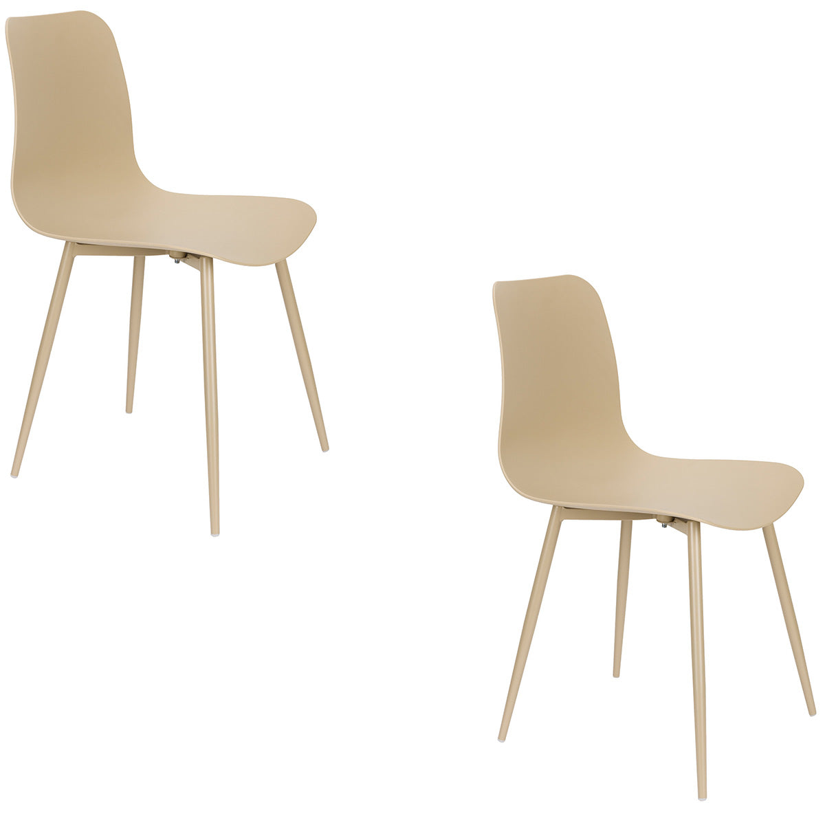 Leon All Beige Chair (2/Set)