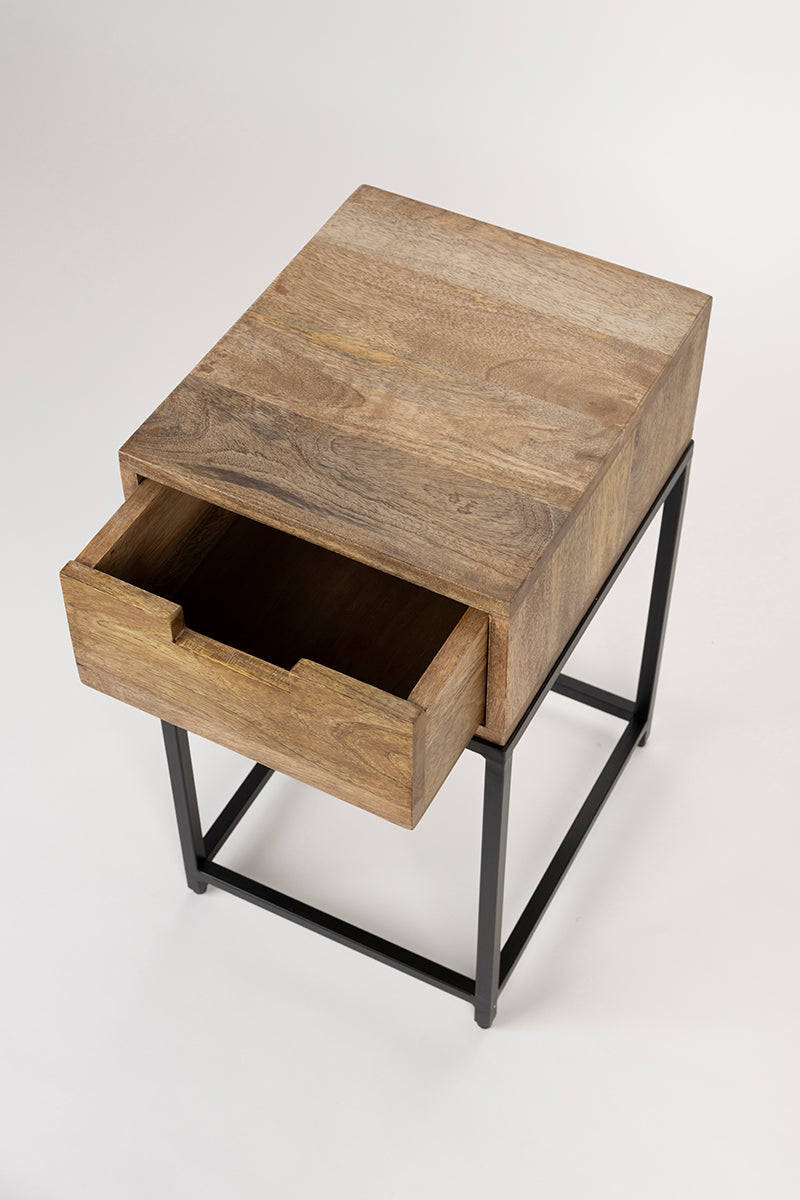 Parcq Mango Wood Side Table - WOO .Design