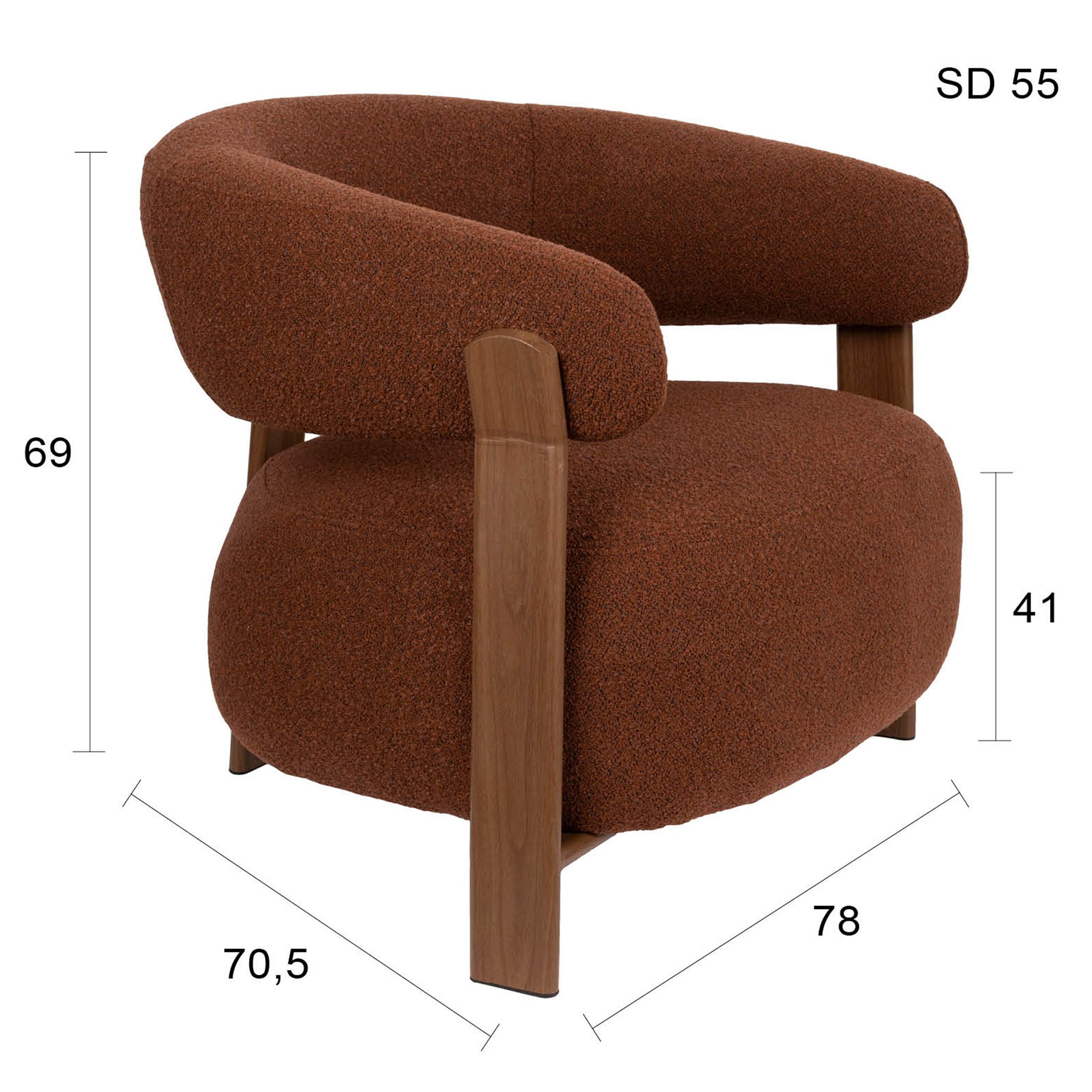 Robyn Brown Lounge Chair