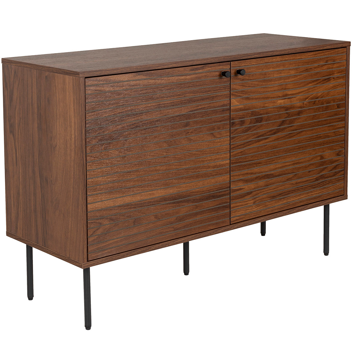 Stripes Brown High Sideboard