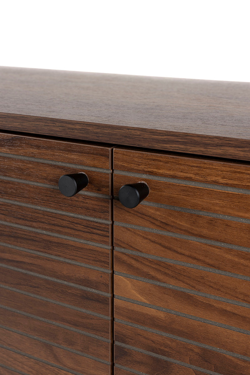 Stripes Brown High Sideboard