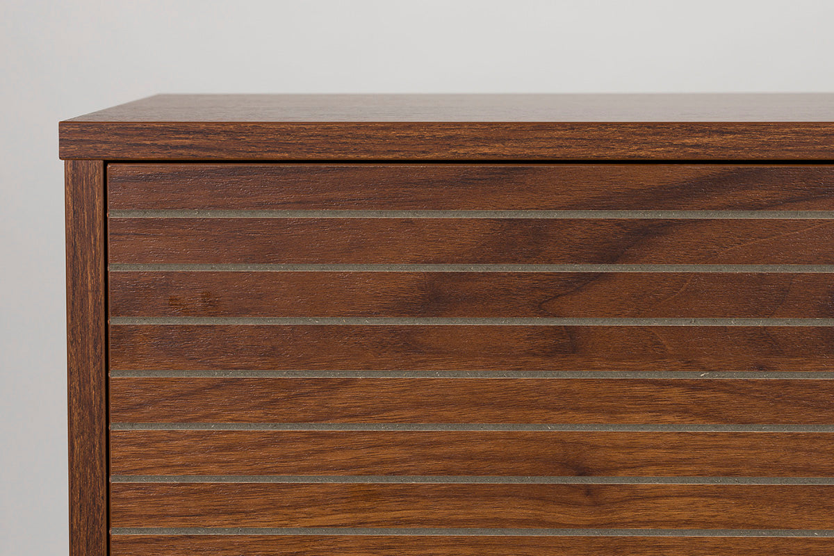 Stripes Brown High Sideboard