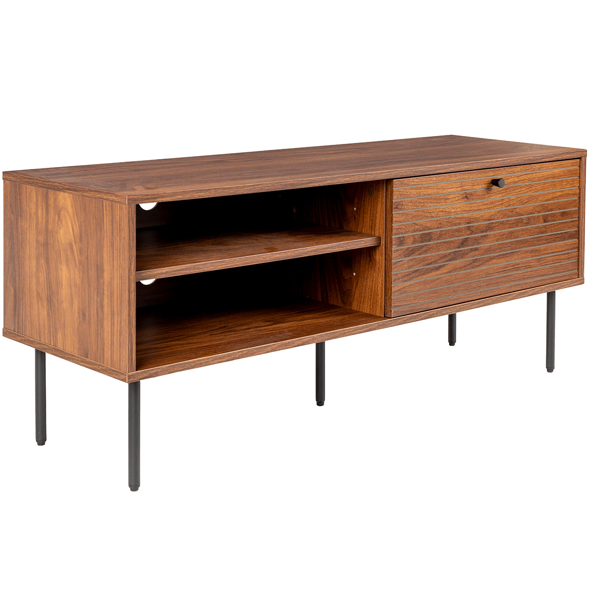 Stripes Brown Low Sideboard