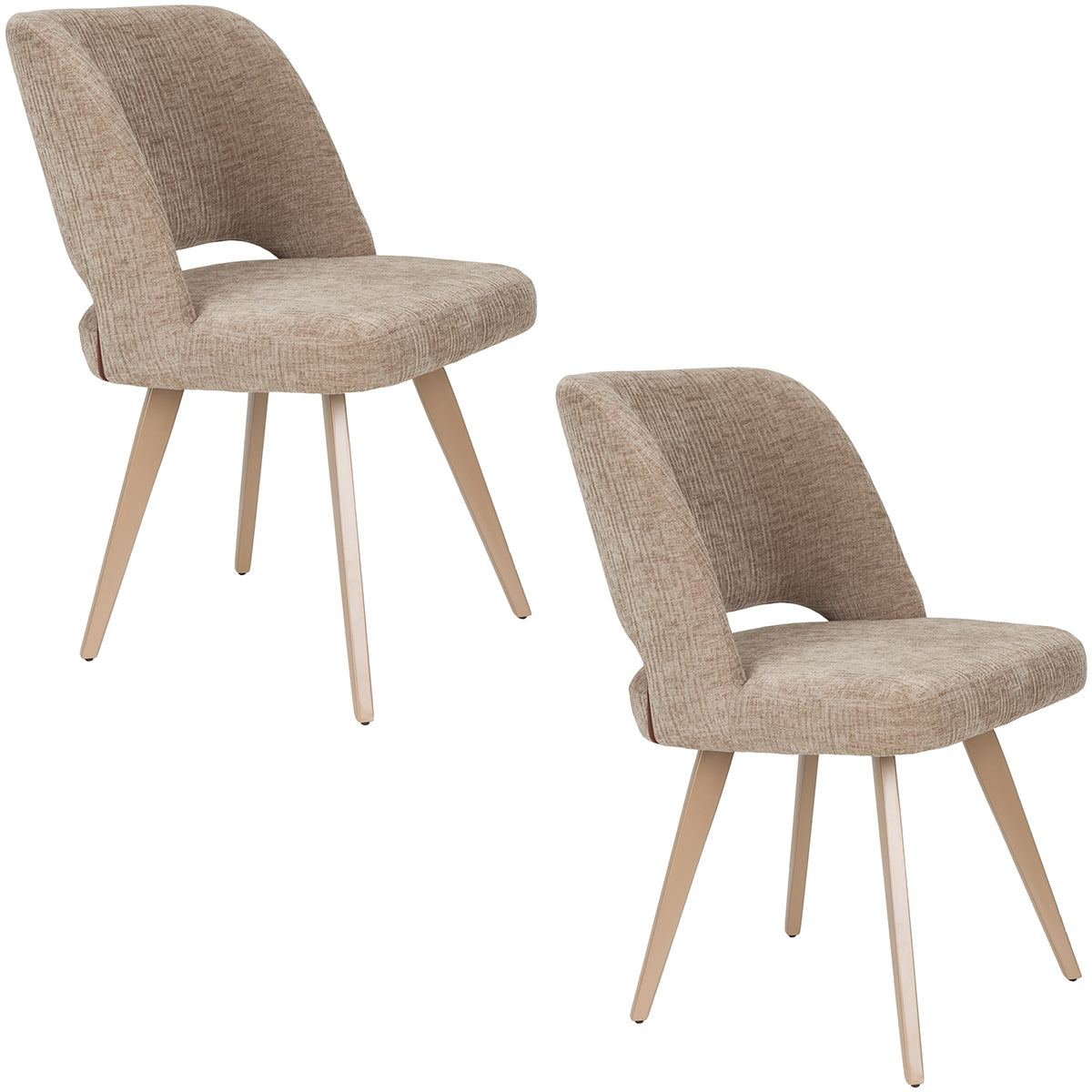 Yves Brown Chair (2/Set)