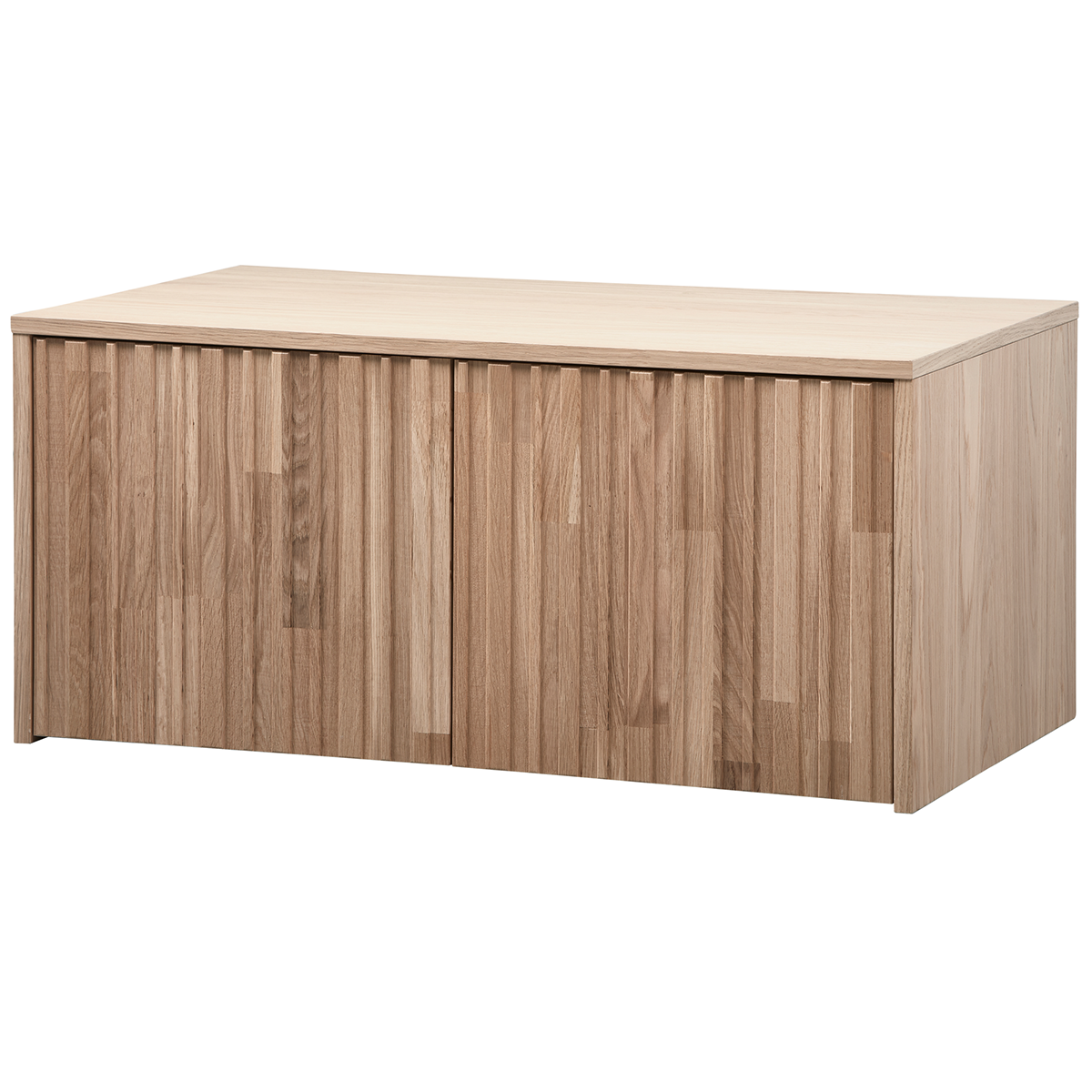 New Gravure Wood Storage Bench