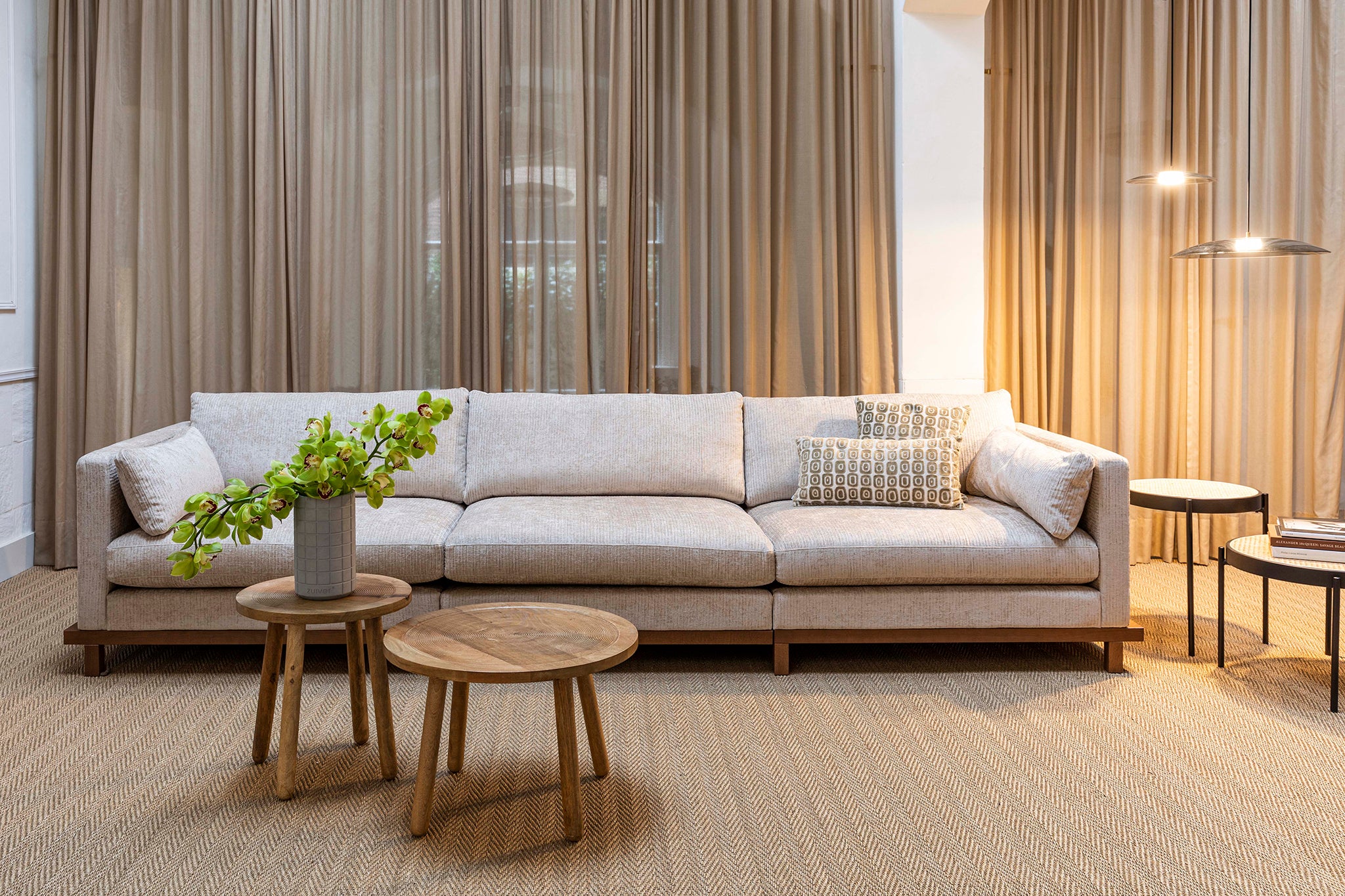 Blossom Trregular Stripe 4.5 Seater Sofa