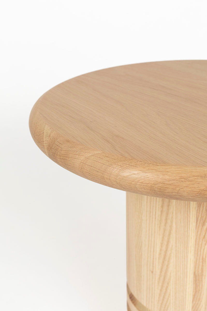 Chunk Ash Wood Side Table