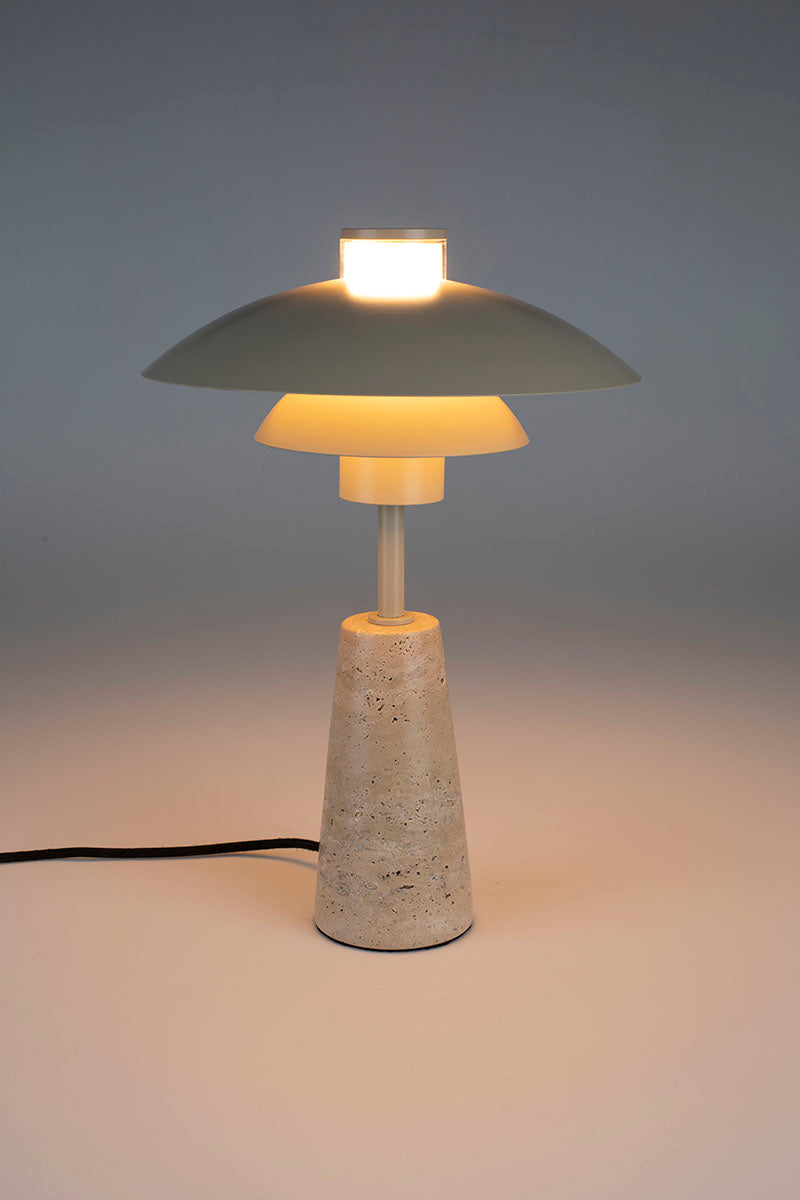 Cole Travertin Table Lamp