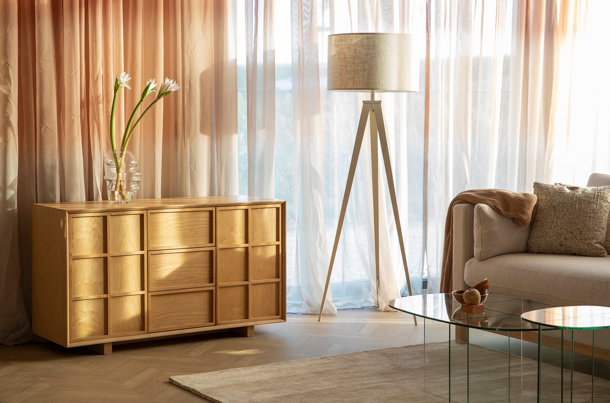 Raster Natural High Sideboard