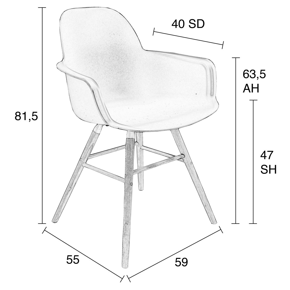 Albert Kuip Armchair (2/Set)