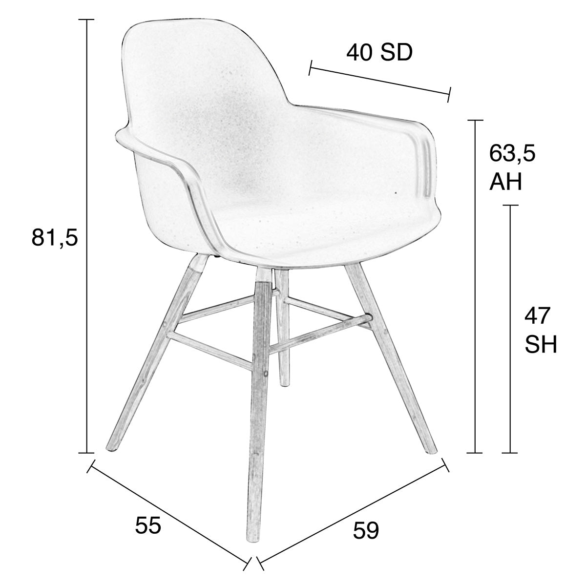 Albert Kuip Armchair (2/Set)