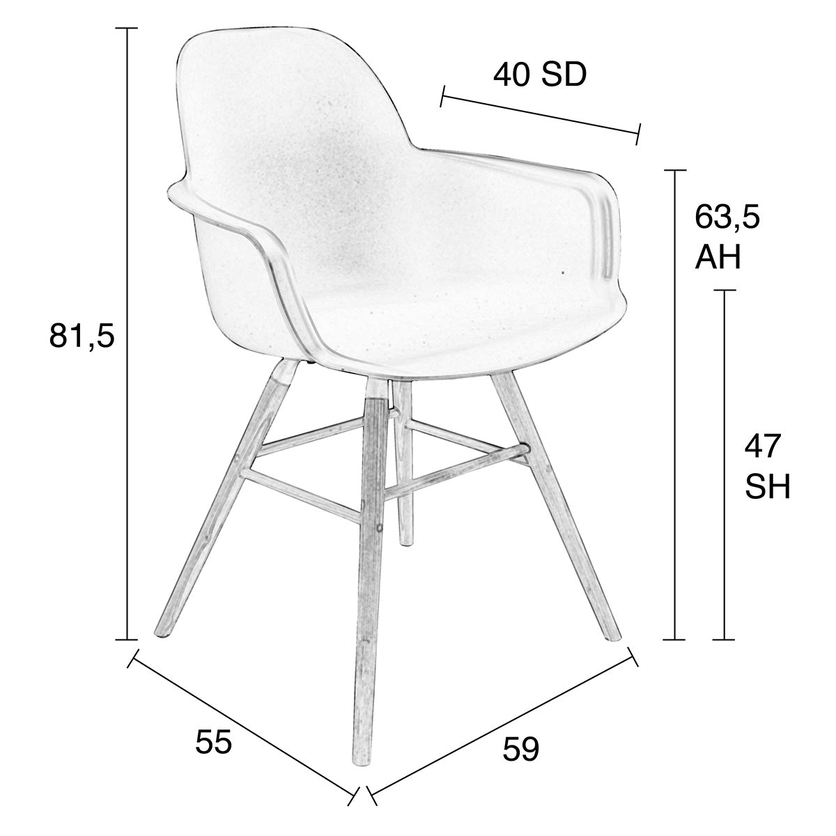 Albert Kuip Armchair (2/Set)