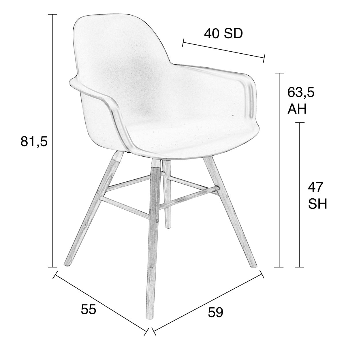 Albert Kuip Armchair (2/Set)