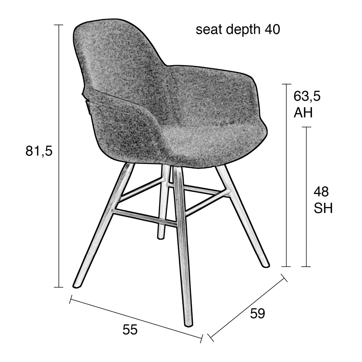 Albert Kuip Soft Armchair (2/Set)