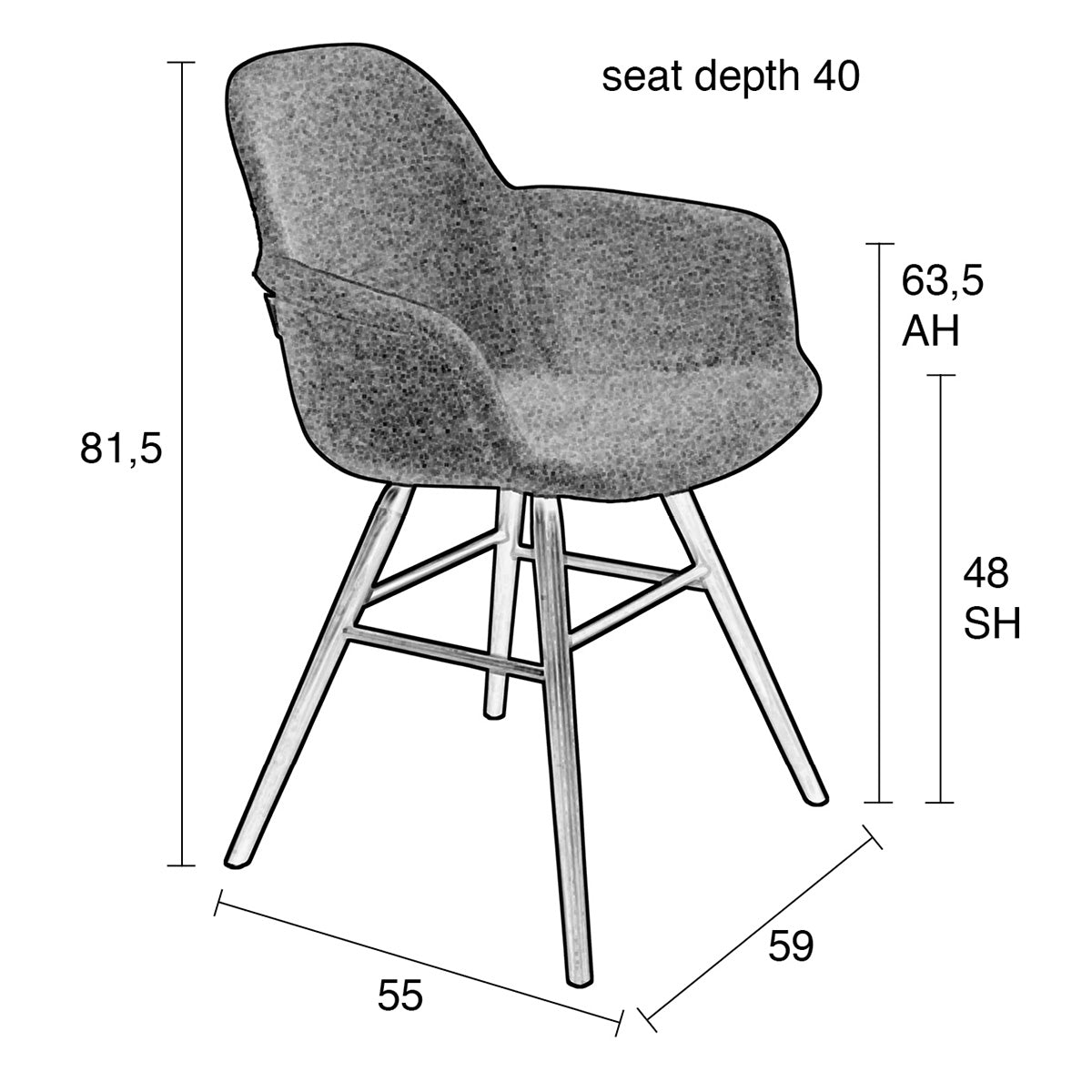 Albert Kuip Soft Armchair (2/Set)