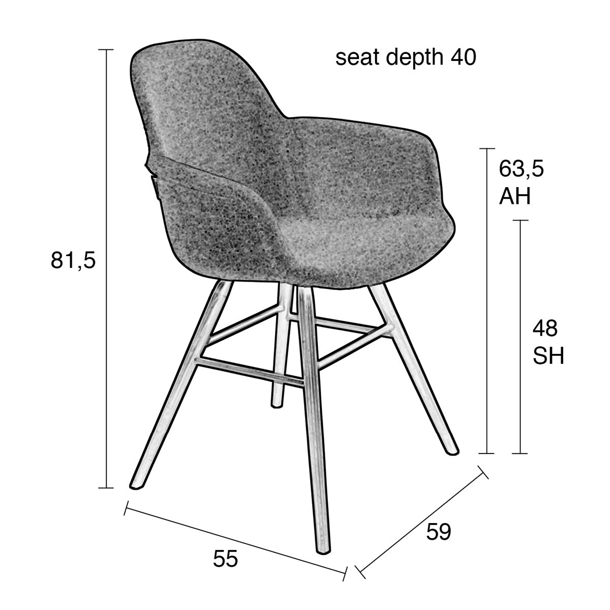 Albert Kuip Soft Armchair (2/Set)