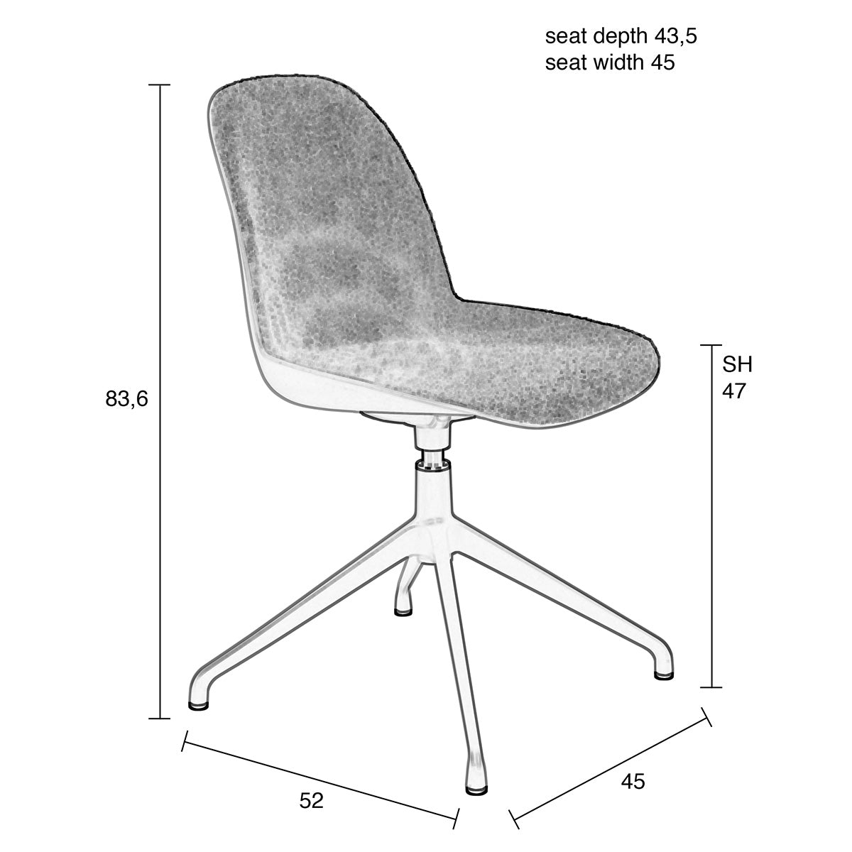 Albert Kuip Swivel Chair (2/Set)