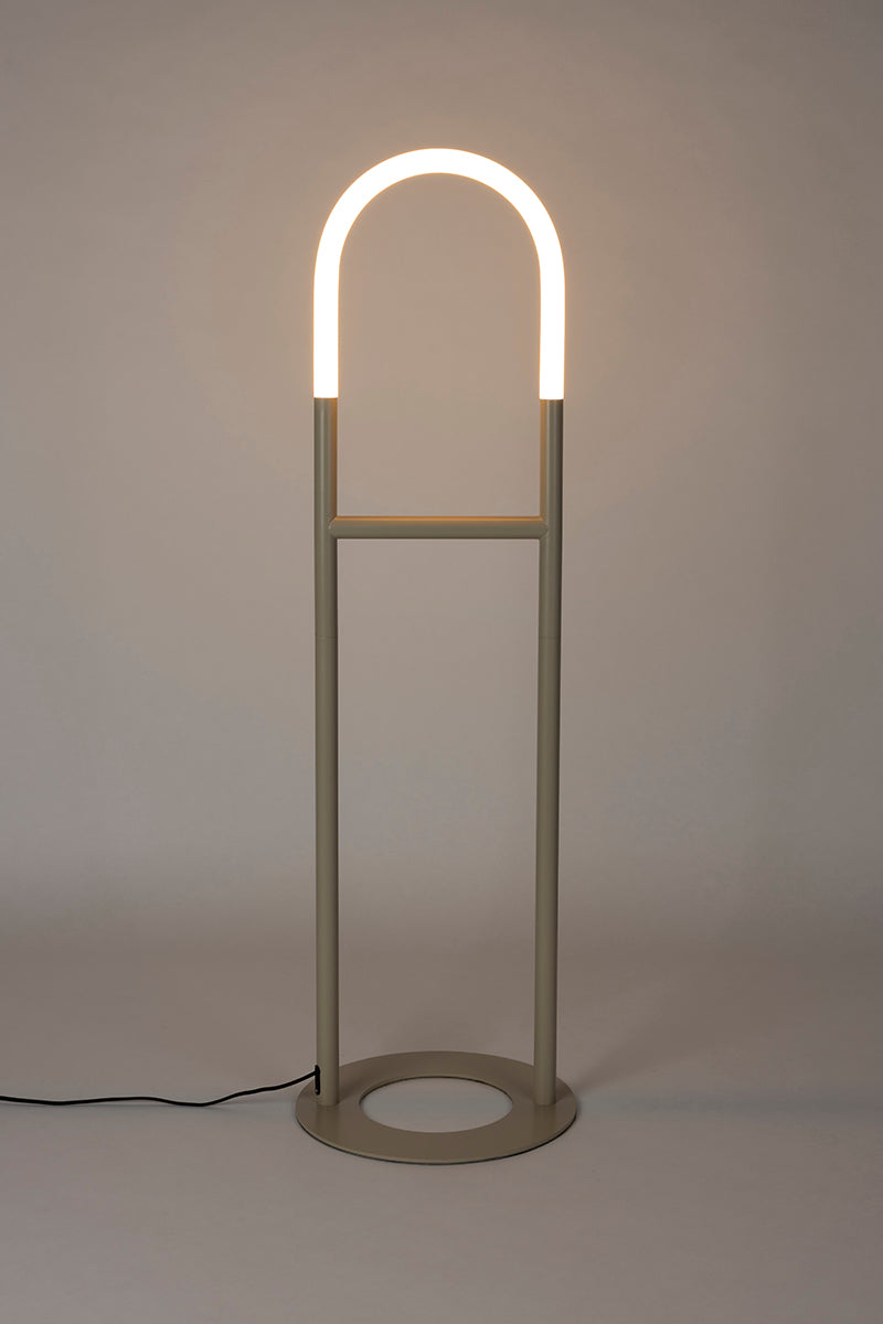 Arch Beige Floor Lamp