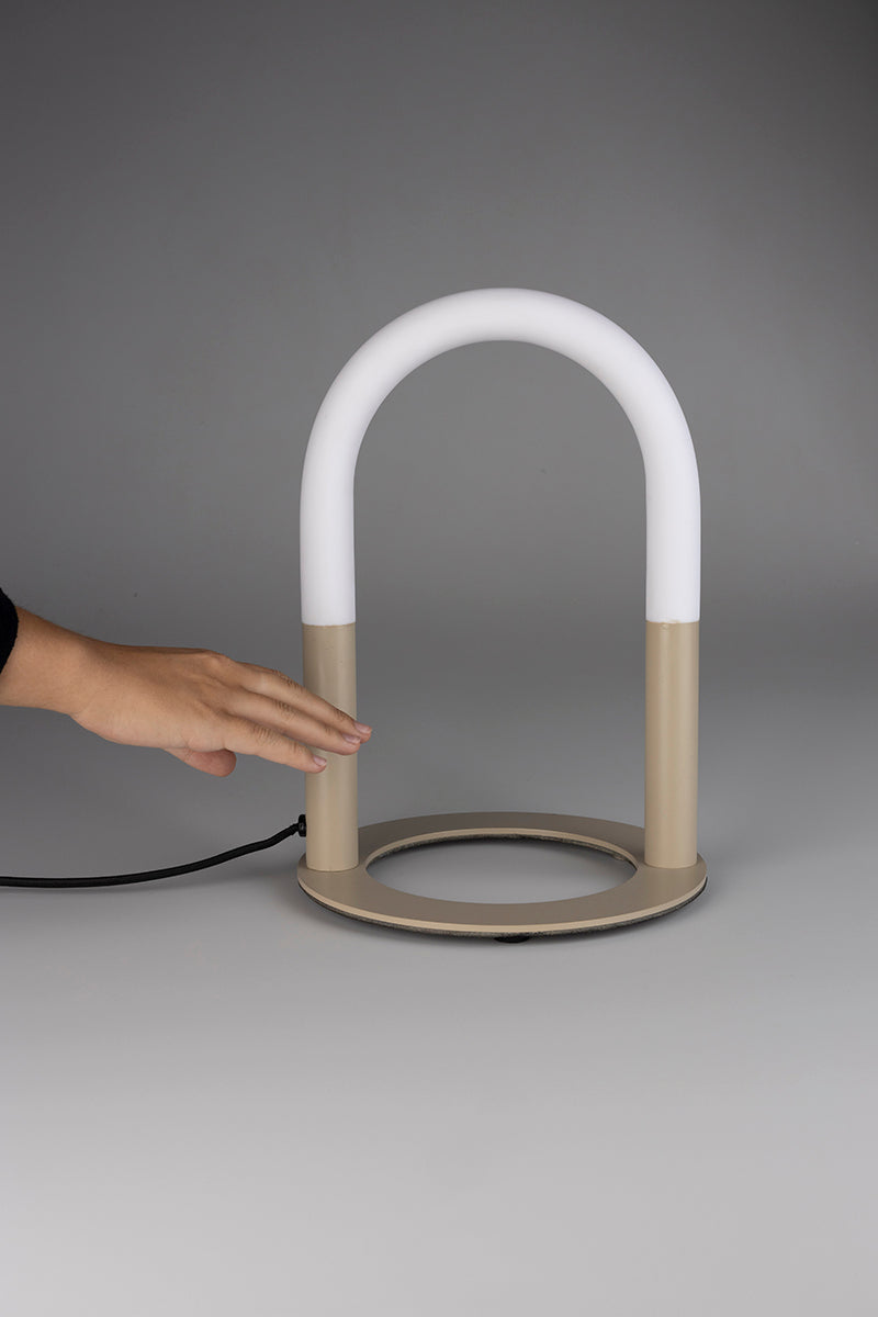 Arch Beige Table Lamp