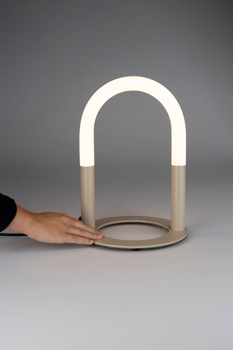 Arch Beige Table Lamp