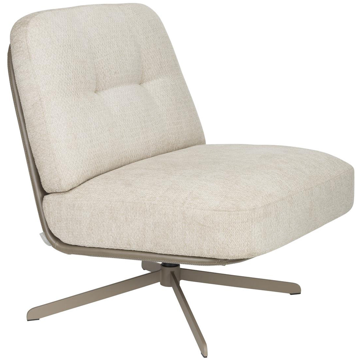 Benjamin Beige Swivel Lounge Chair