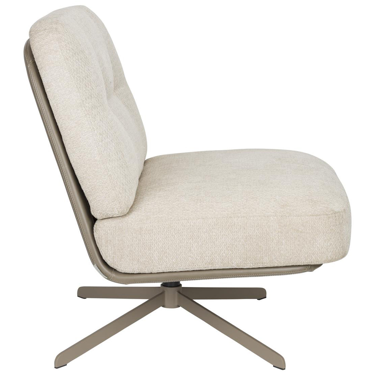 Benjamin Beige Swivel Lounge Chair