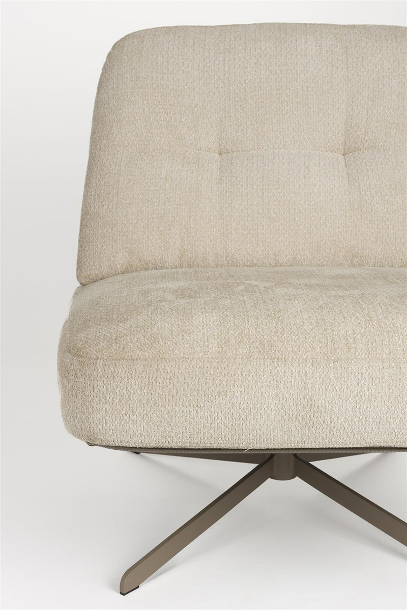 Benjamin Beige Swivel Lounge Chair