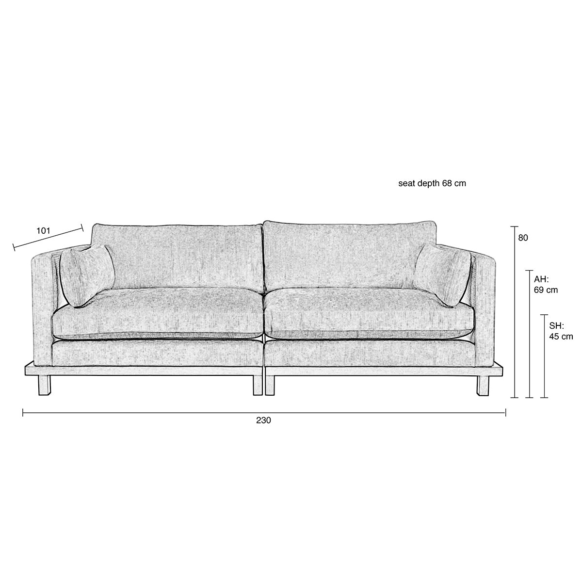 Blossom 3 Seater Sofa