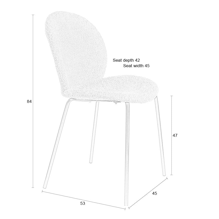 Bonnet Teddy Chair (2/Set) - WOO .Design