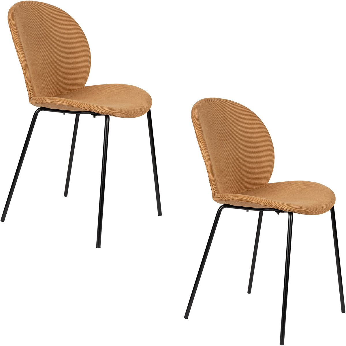 Bonnet Corduroy Chair (2/Set)