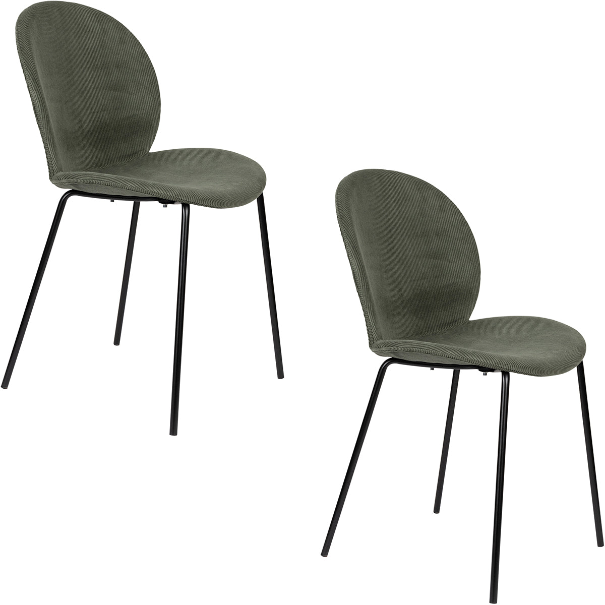 Bonnet Corduroy Chair (2/Set)